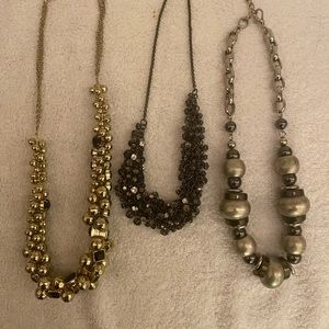 3 necklaces , mix - match or wear separately, gently worn excellent condition